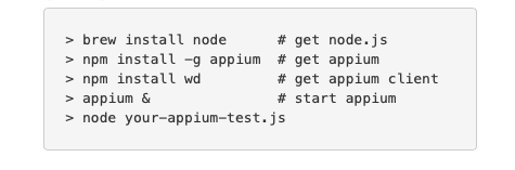 Appium - Mobile Testing tool
