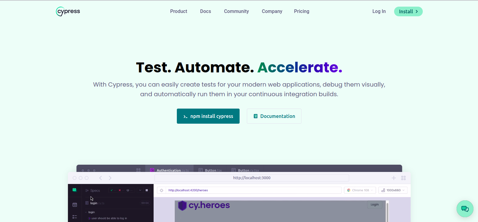 Cypress - User interface Testing tool