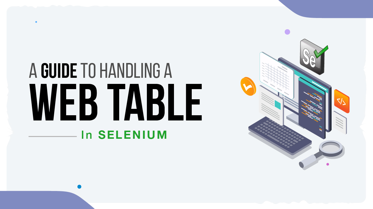 Web Table In Selenium