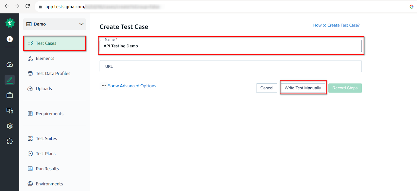 Api testing demo