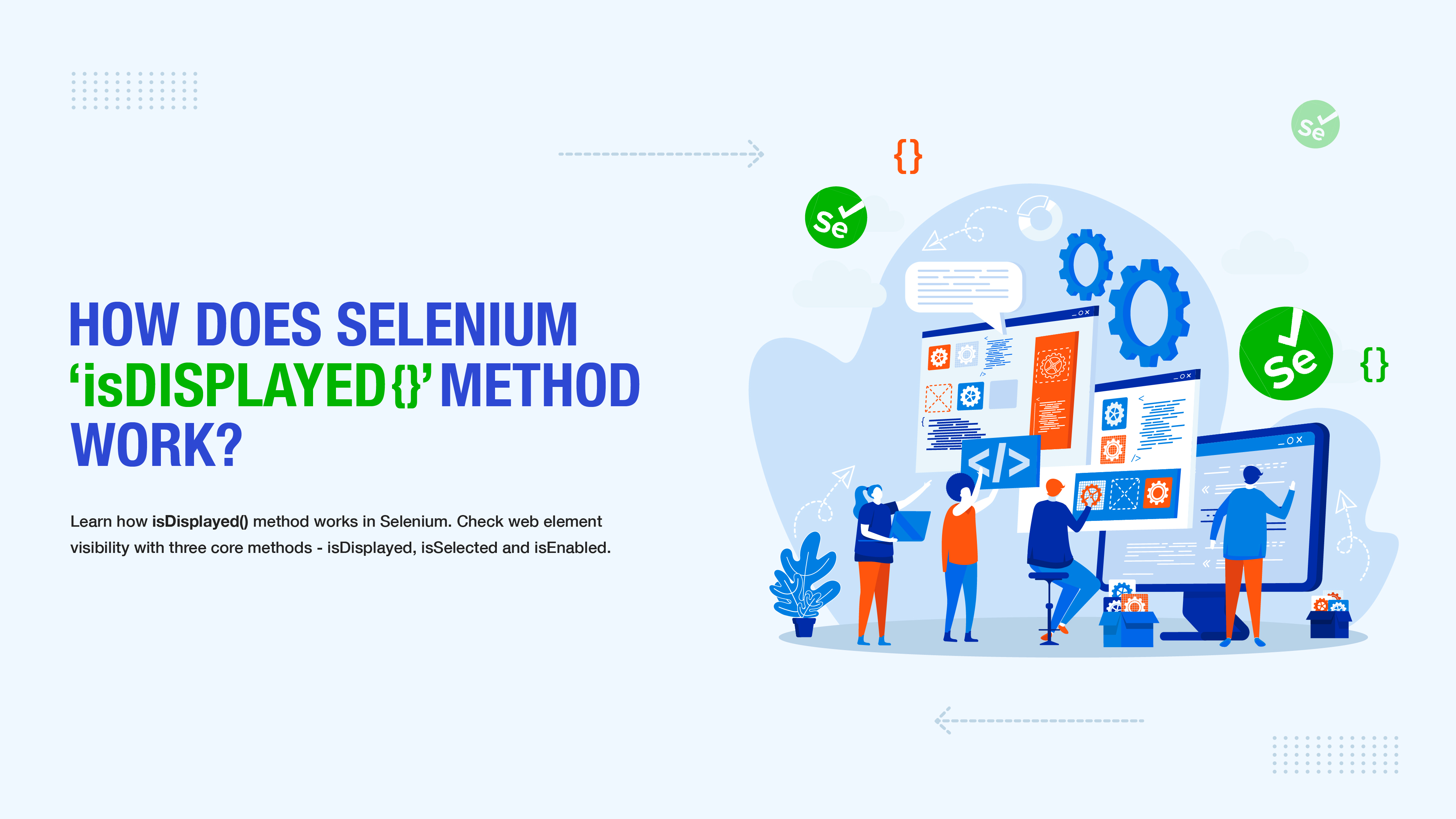How does Selenium isDisplayed() method work?