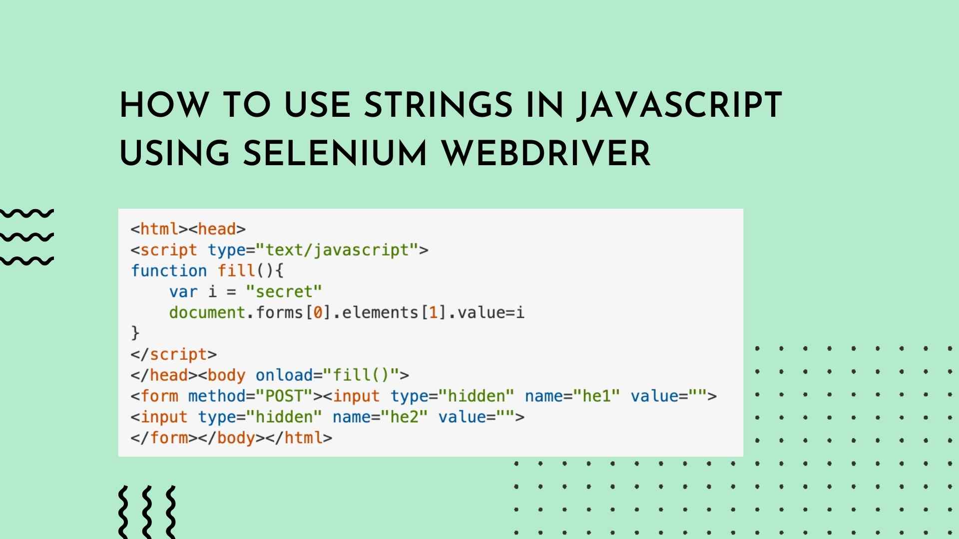 webdriver string
