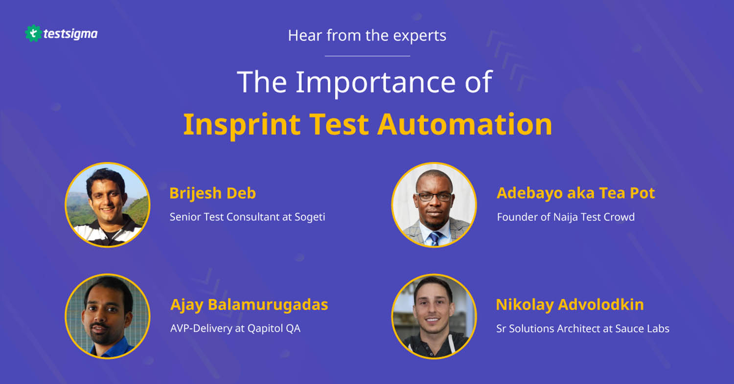 Insprint Test Automation –  Round up