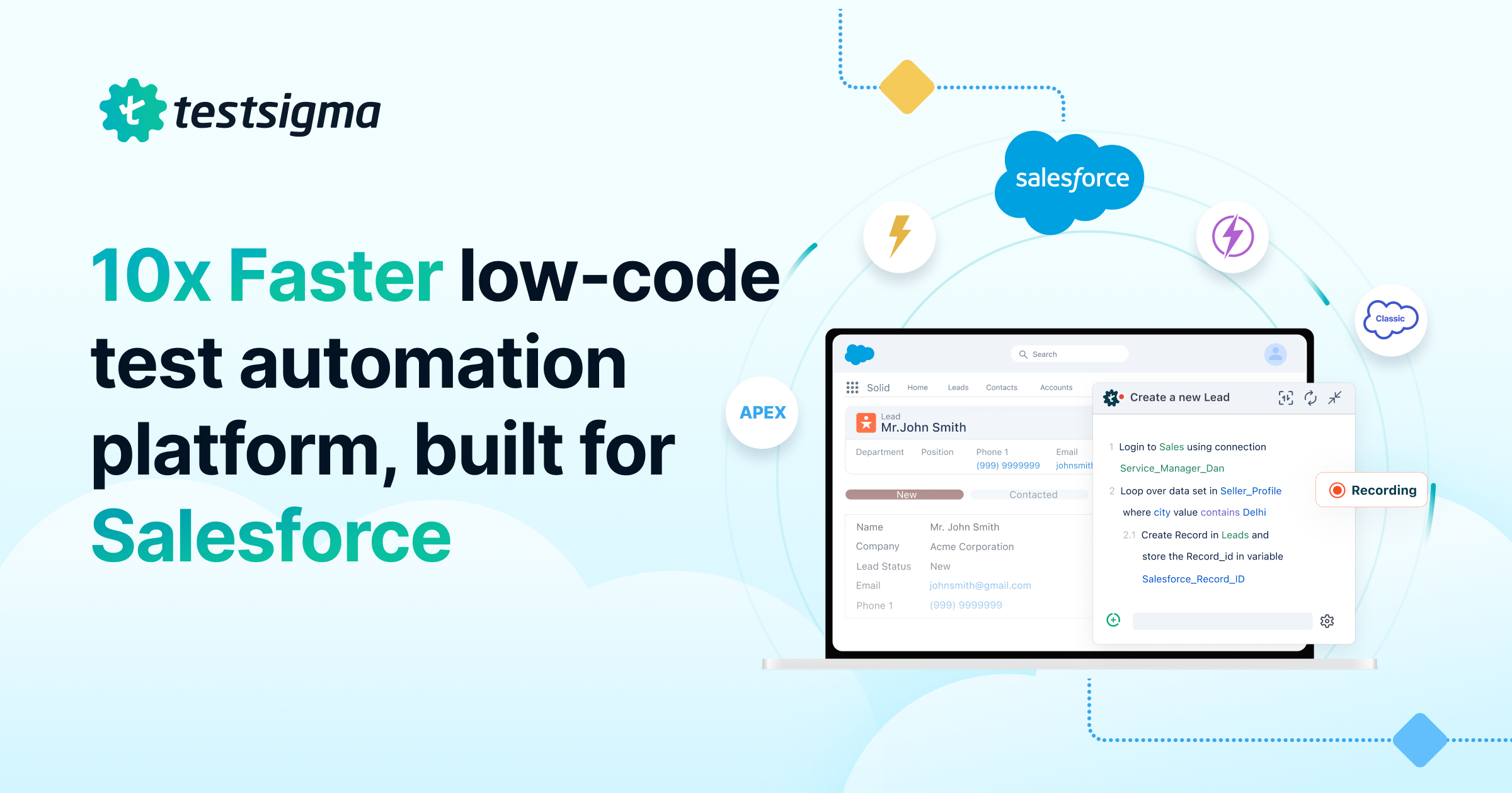 Salesforce Test Automation by Testsigma is here