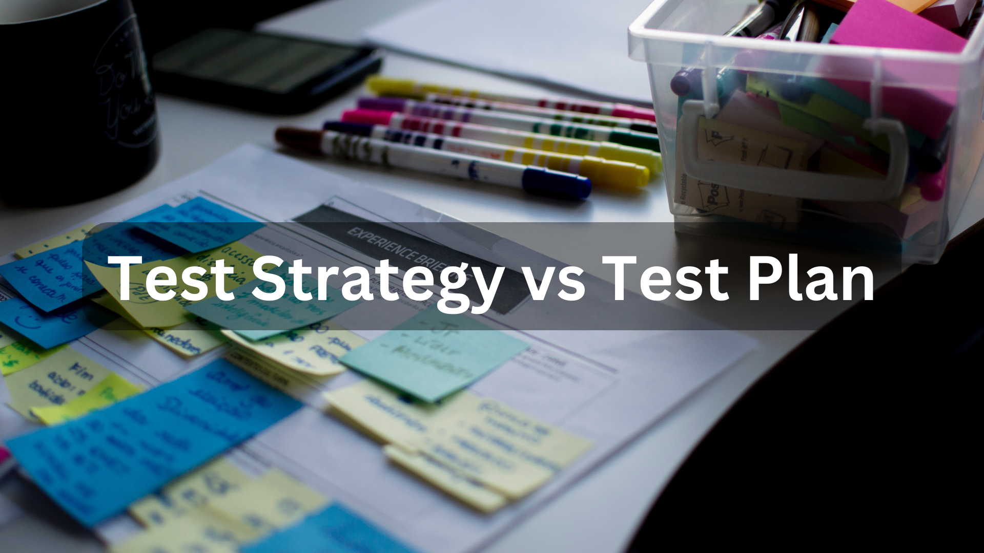 test strategy vs test plan cover image