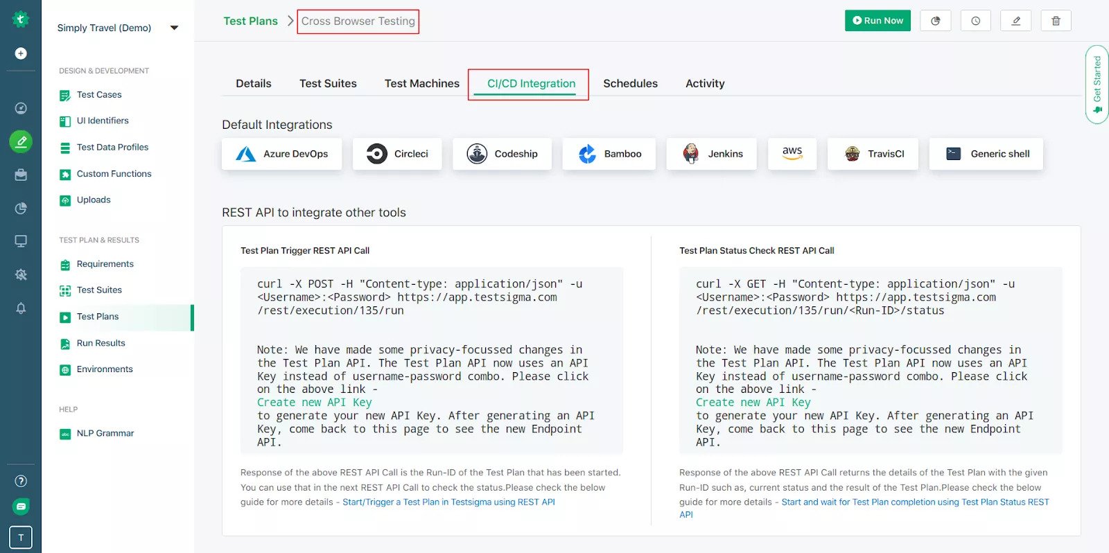  Testsigma DevOps Platform