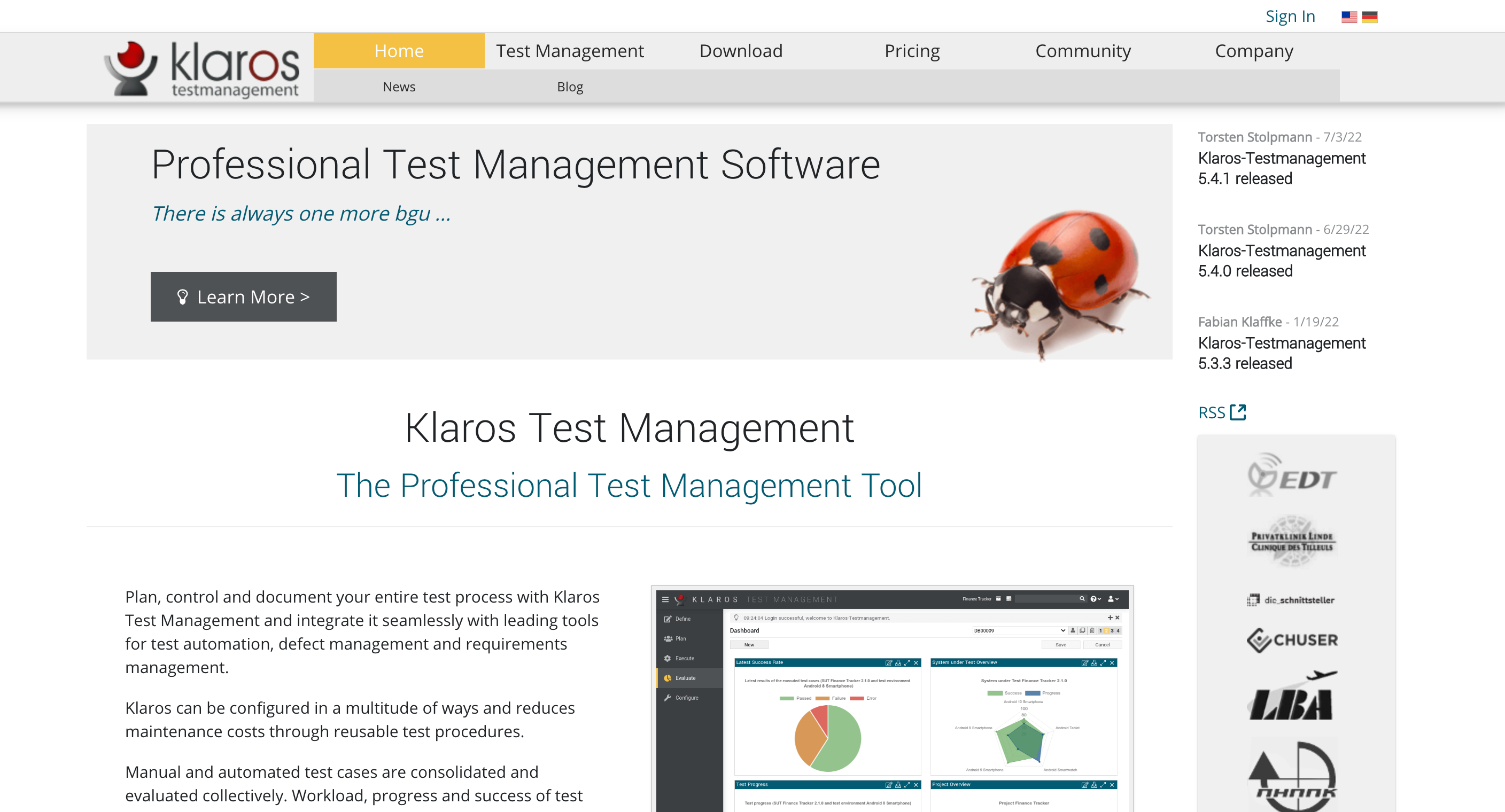 Klaros-Testmanagement