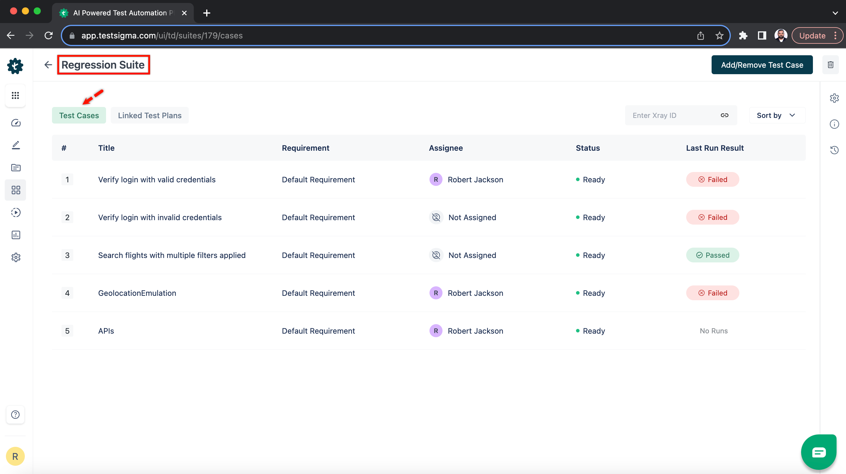 Run selective test groups using javascript code - SmartBear Community