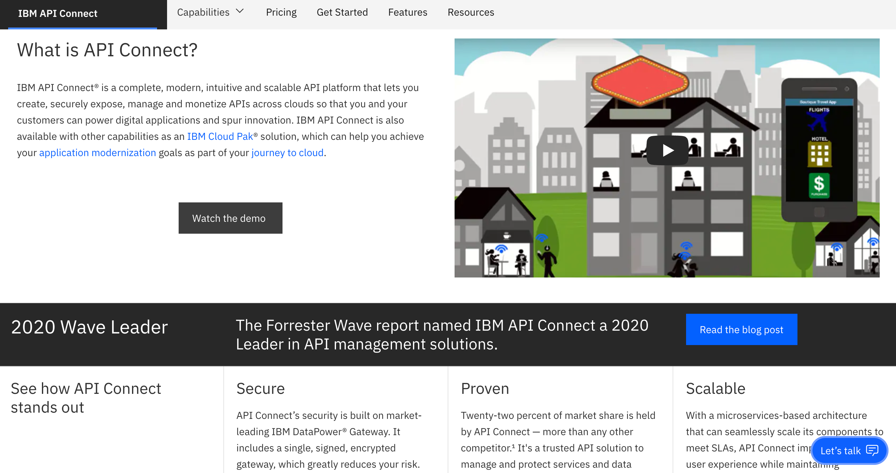 IBM API Connect website